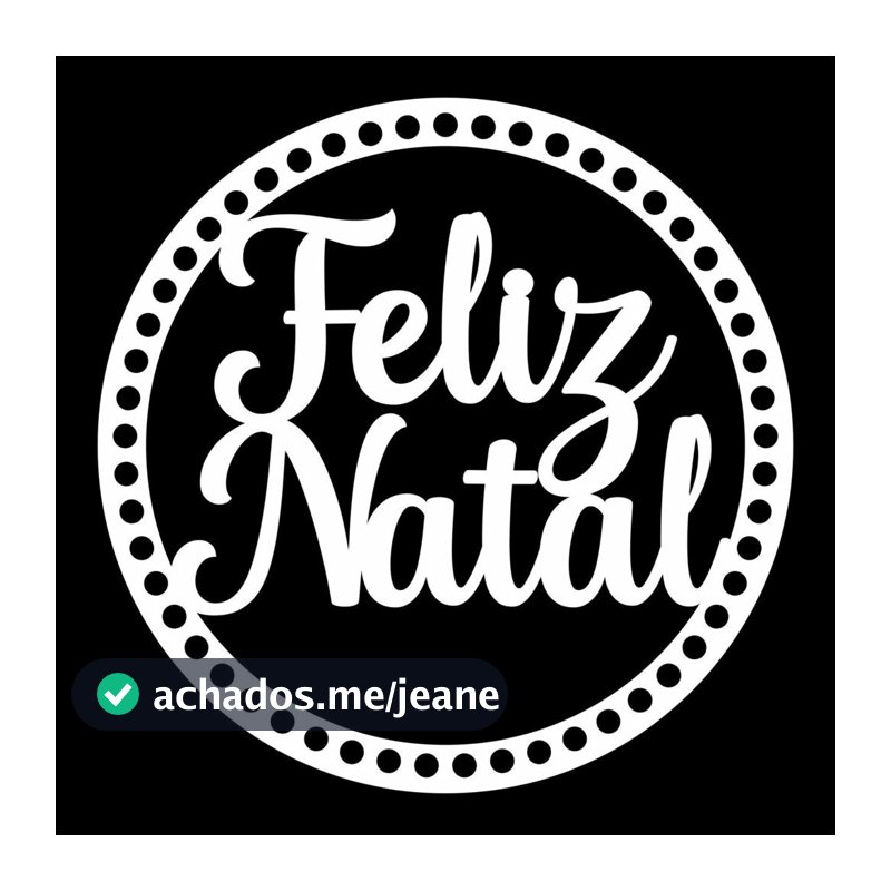 Tampa Crochê Guirlanda Mandala Feliz Natal