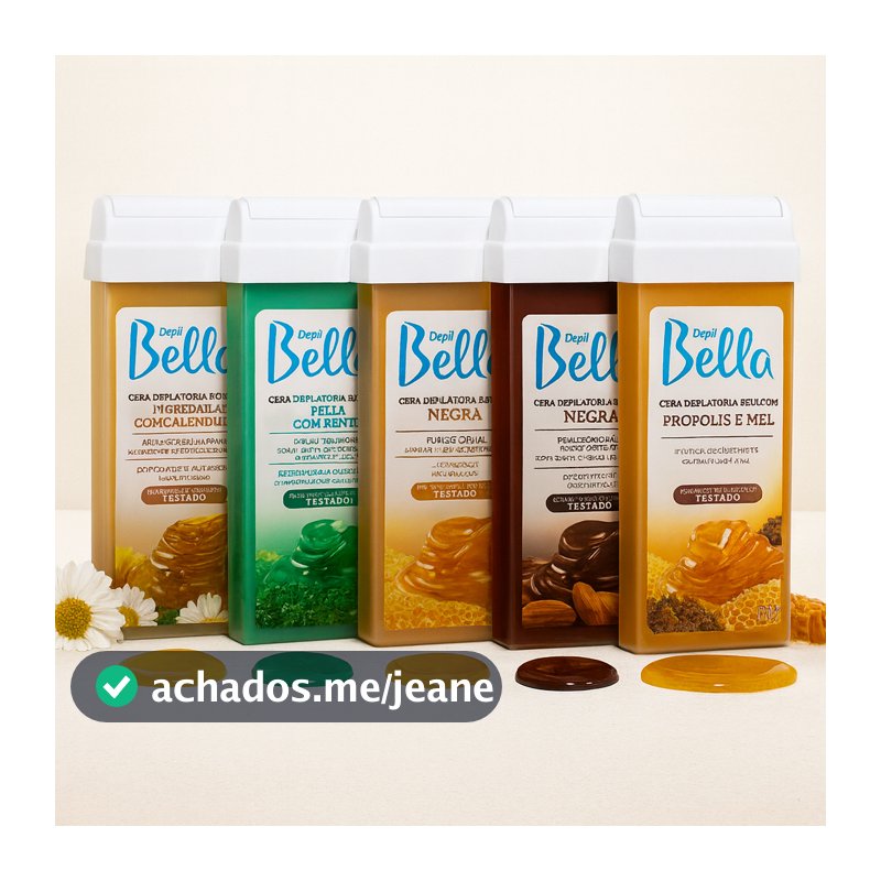 Cera Depilatória Roll-On Depil Bella 100g Depilação Corporal Refil Escolha a Sua