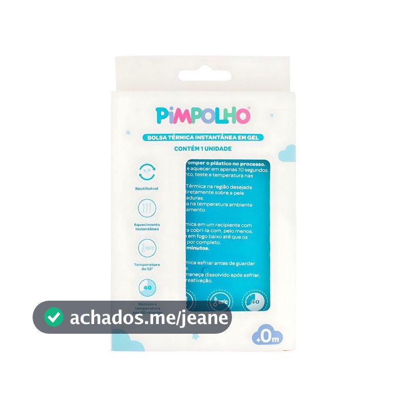 Bolsa térmica instantânea em gel unissex Pimpolho