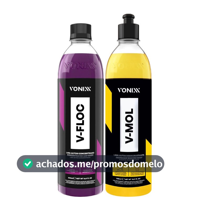 Kit Shampoo Automotivo Sujeira Pesada V-Floc V-Mol Vonixx Líder