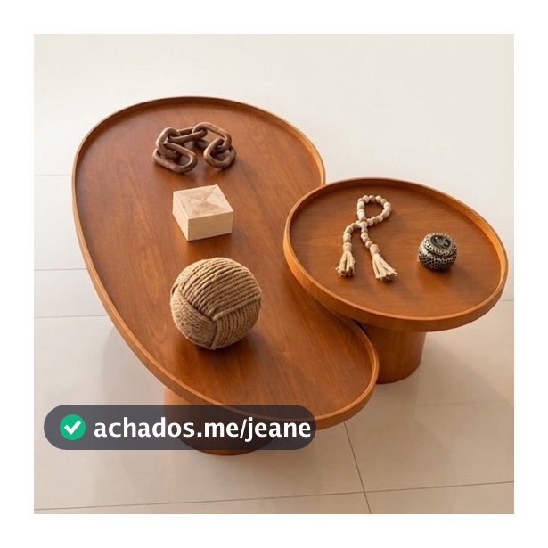 Conjunto de mesas decorativas para sala de estar