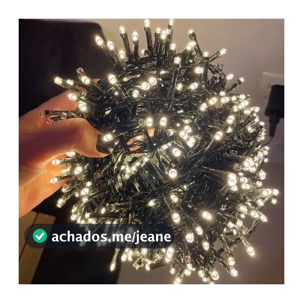 Pisca Led Fixo 10M 100 LEDS Natal Decoração Sofisticado Luz Fixa Luxo Eventos Festas Econômico Seguro