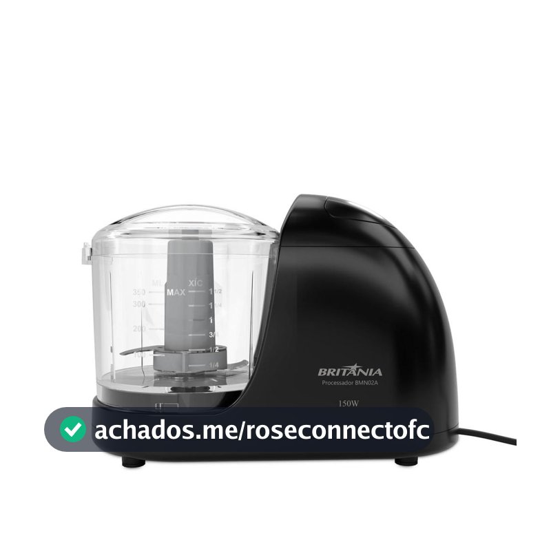 Mini Processador Britânia 500ml 150W Função Pulsar BMN02A