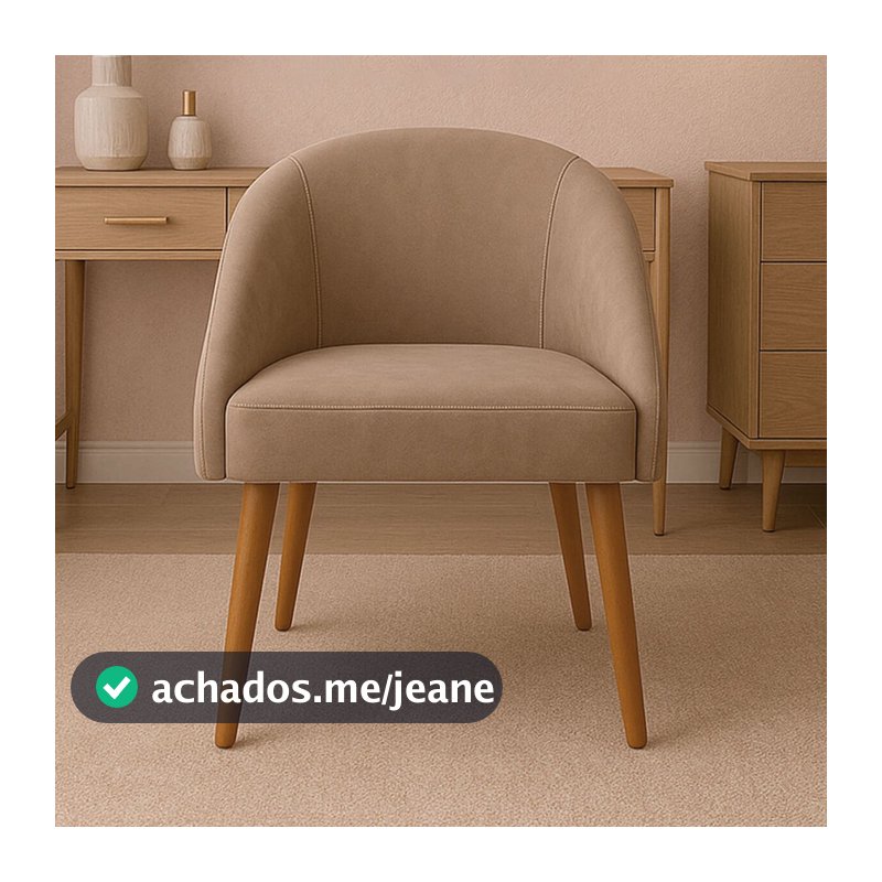 Poltrona Cadeira de Jantar Lua Pés Palito Veludo Premium Sala Quarto Mesa Cozinha