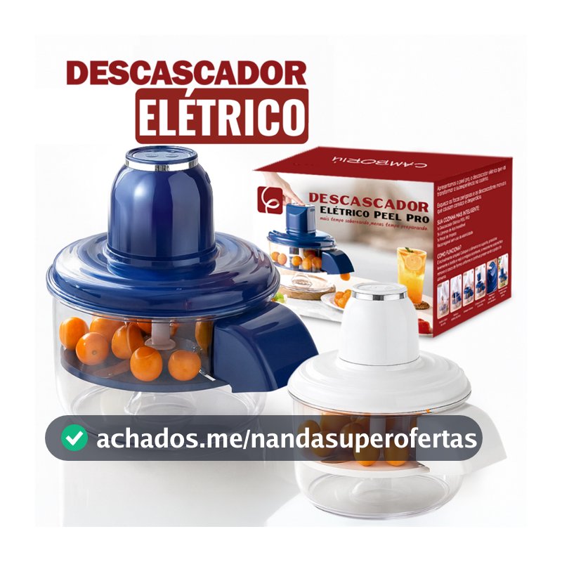 Descascador Elétrico Para Descascar Uvas Frutas Alho Tomate