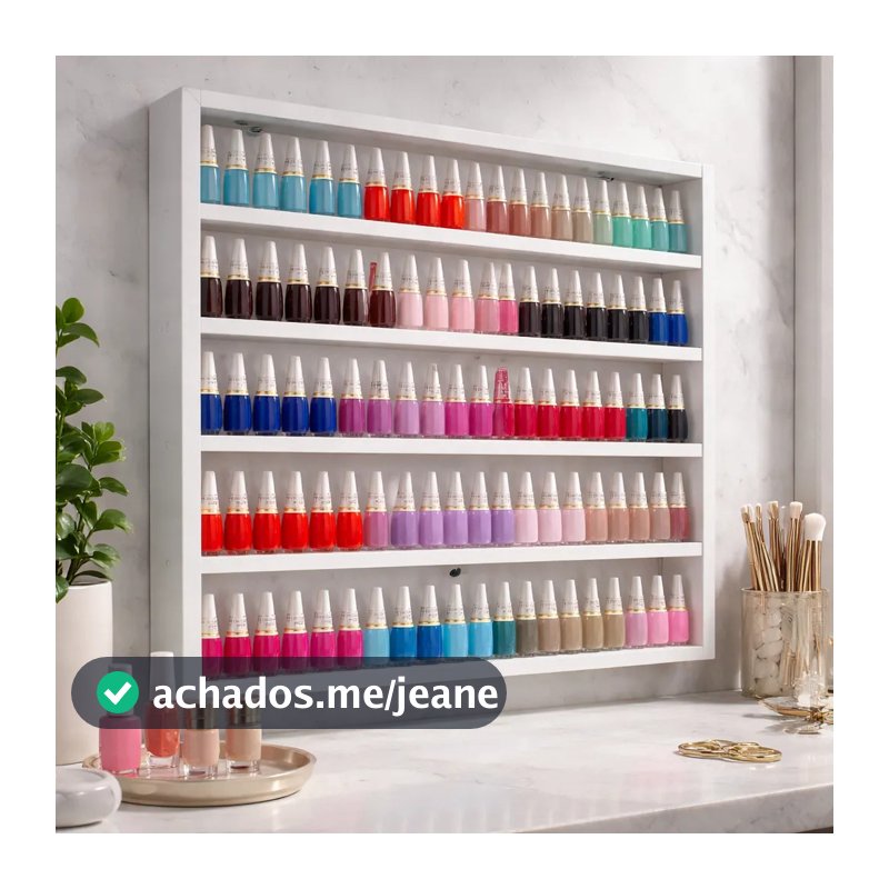 Expositor Para 200 esmaltes,tintas,linhas,miniaturas,decorações Prateleira Nicho De Parede