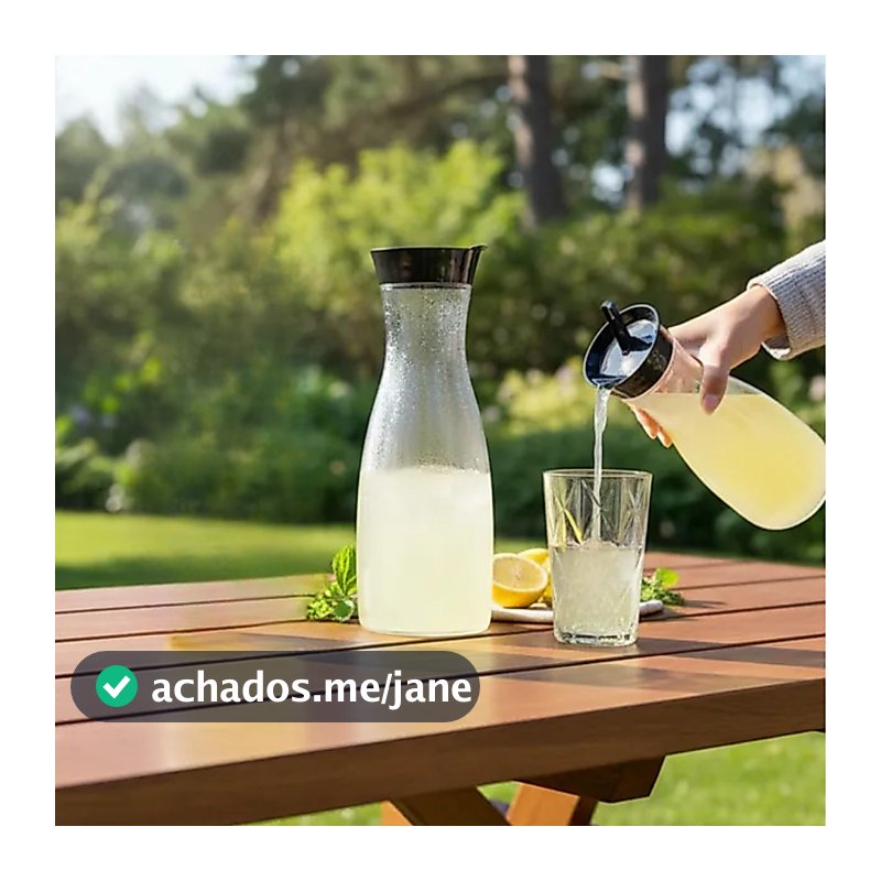 Kit 2 Garrafas De Água Com Tampa 1,8L Organização Geladeira Hotel Pousada Suco Leite Água Plasútil