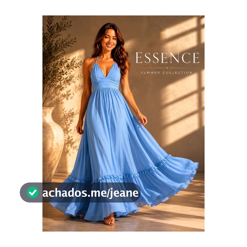 Vestido Feminino Longo Soltinho  Com Bojo Casual Soltinho Fluido Decote V Elegante.