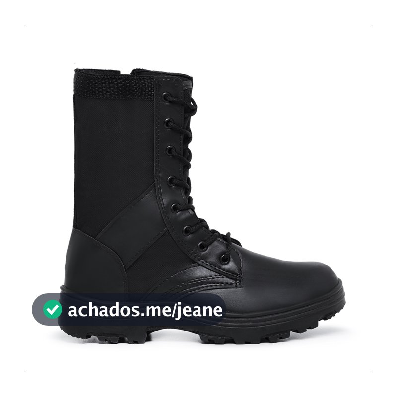 Bota Militar Motoqueiro Cano Alto Couro Premium Antiderrapante Frete Imediato Prime
