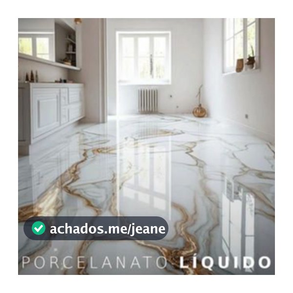 Porcelanato Liquido para piso Ouro Metalizada Perolizada (Resina Epoxi e Endurecedor)