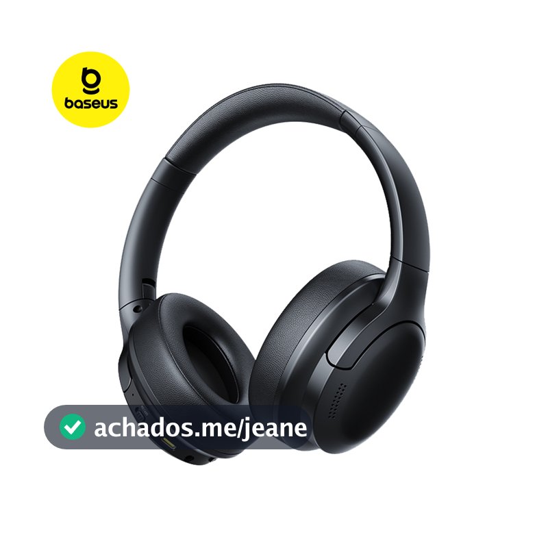 Headphone Baseus Bass BH1 Lite Sem Fio Bluetooth 6.0 Som Potente Leve Dobrável Confortável