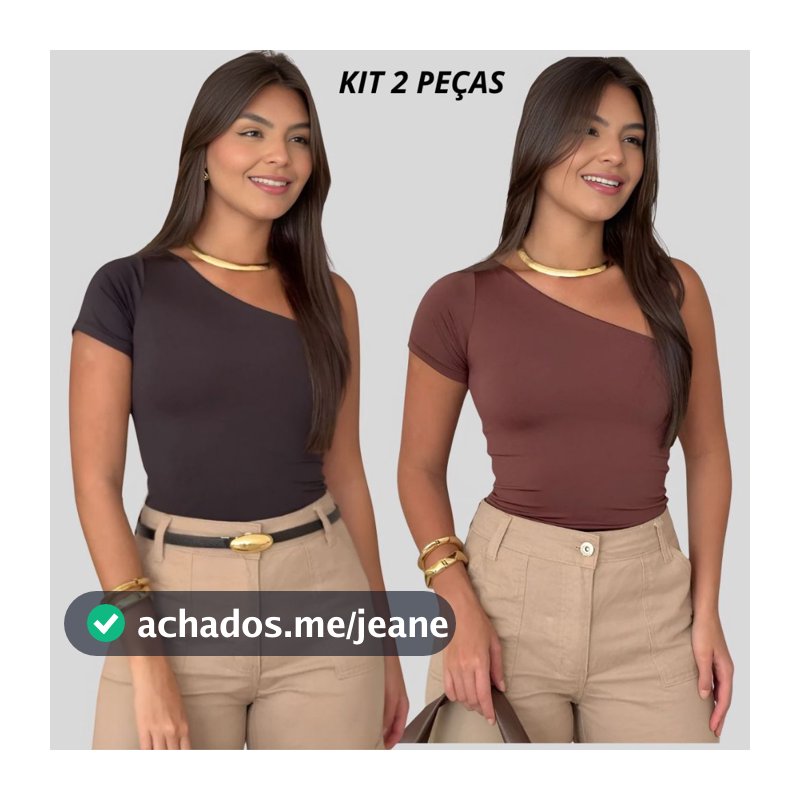 Kit 2 Ou 1 Unidade Blusa Feminina Mula Manca Suplex com Forro – Moda Blogueira Conforto e Estilo