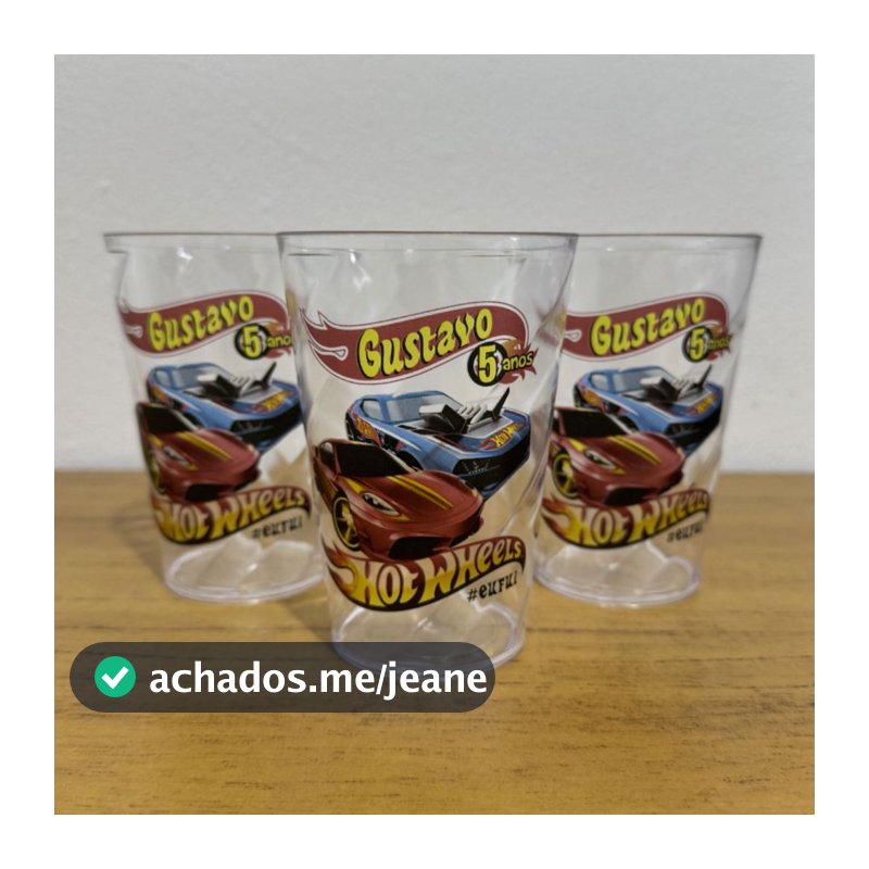 KIT 50 COPOS 300ML PERSONALIZADOS QUALQUER TEMA!