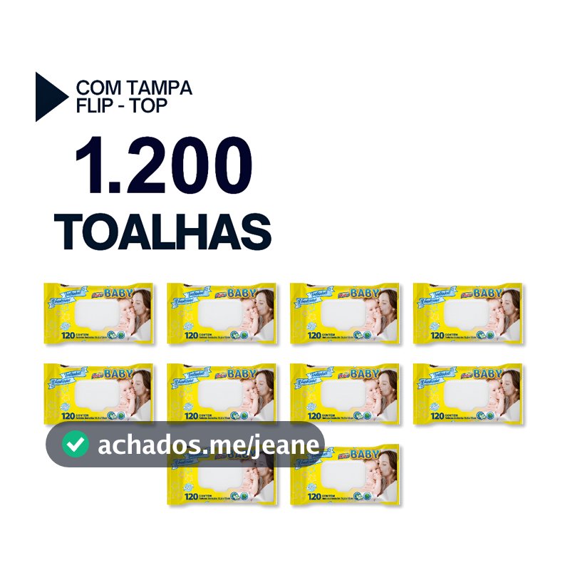 Kit 1200 Toalhinhas Umedecidas Use It Premium Lenços Toalhas