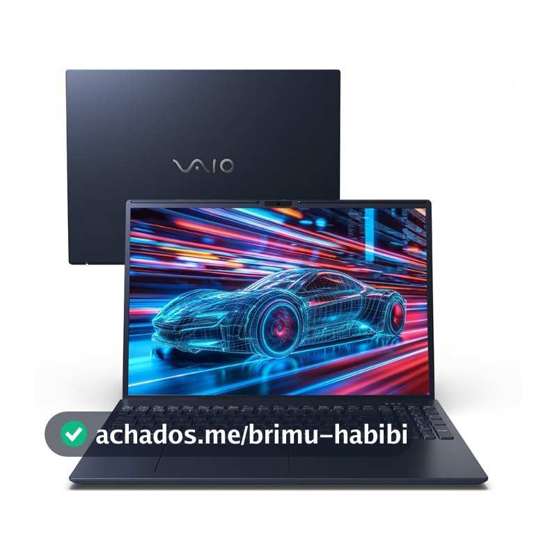 Notebook VAIO FE16 AMD Ryzen 7-5825U Linux 16GB RAM 256GB SSD 16" IPS WUXGA Antirreflexo - Cinza