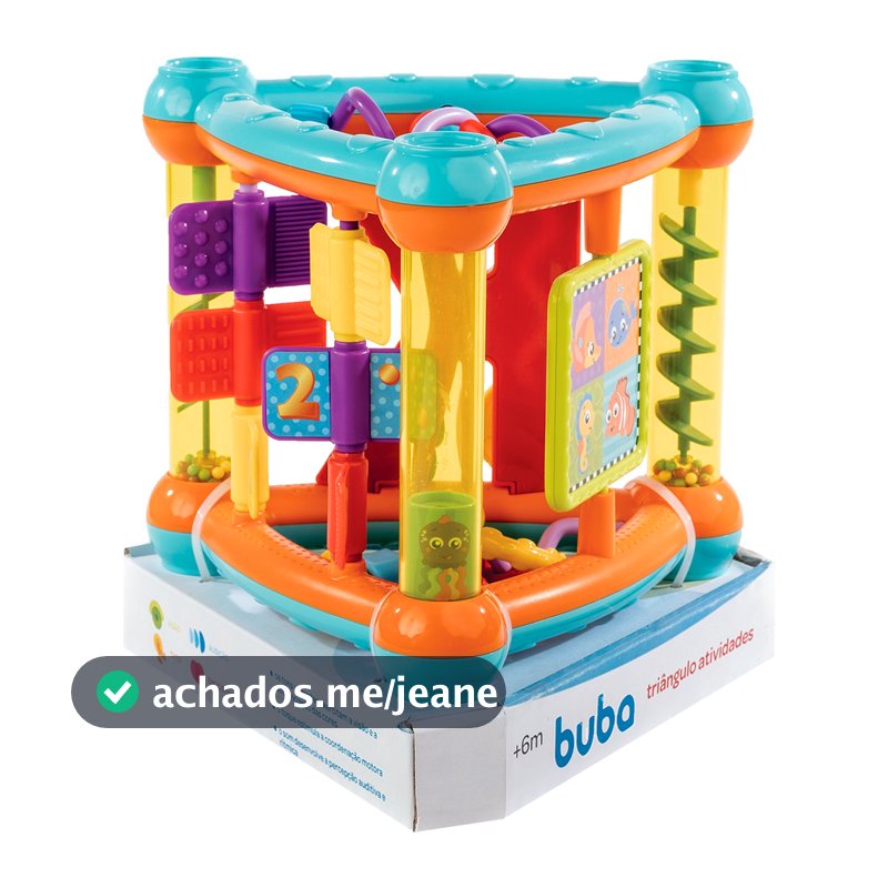 Brinquedo Educativo Triângulo de Atividades Buba Criança