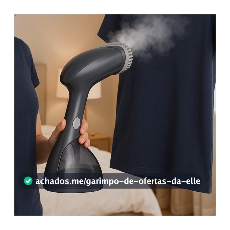 Passadeira a Vapor Portátil Painel Cerâmico 1500W 110V 220V Aquecimento Rápido 7 Furos