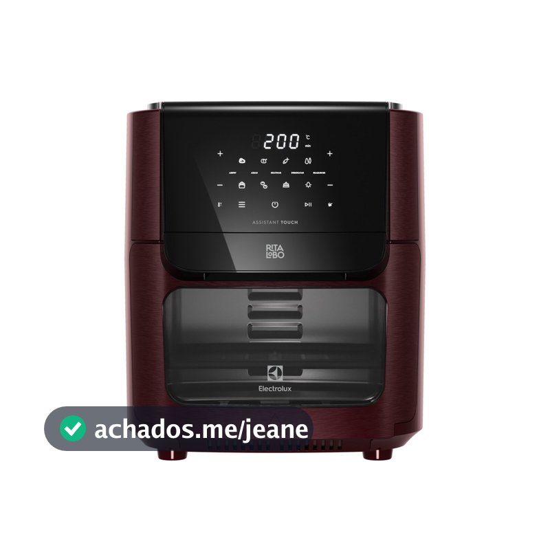Air Fryer Oven Electrolux por Rita Lobo 12L Digital Vermelha Escura Experience 1700W (EAF86)