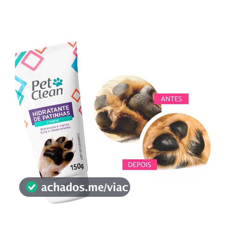 Hidratante De Patinhas Patas Cachorro E Gatos Pet Clean 150g
