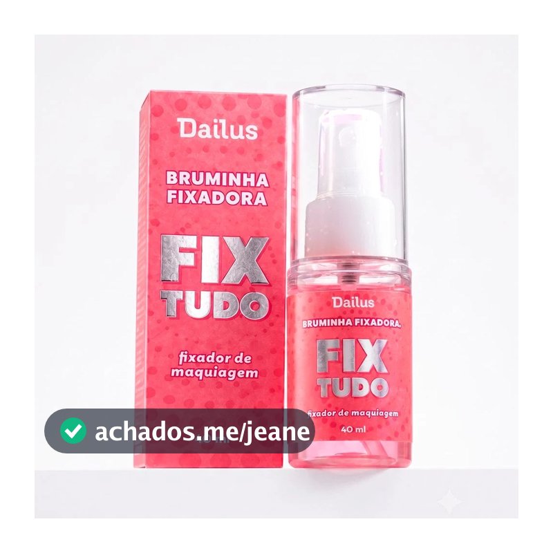 Dailus Bruminha Fix Tudo Mini Fixador de Maquiagem em Spray 40ml Travel Size