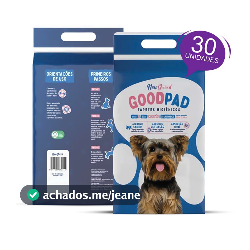 Tapete Higiênico Fralda Cachorro Pet Good Pad 60x60 30un