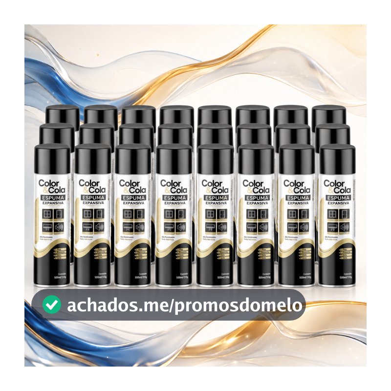 Espuma Expansiva 500ml Profissional kit 24 Unidades Construção Vedação isolante poliuretano