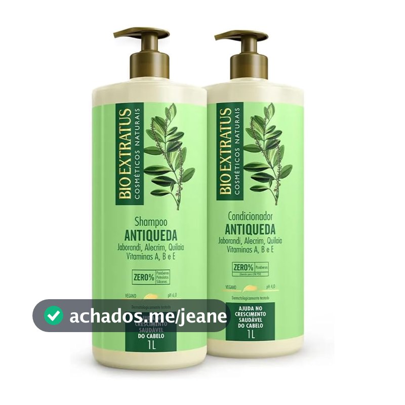 Kit Bio Extratus Shampoo + Condicionador Jaborandi 1L