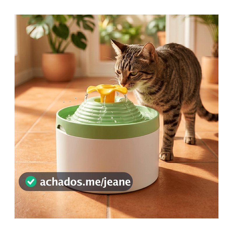 Fonte De Água Bebedouro Para Gatos E Cães Flower Florzinha Durapets 2L