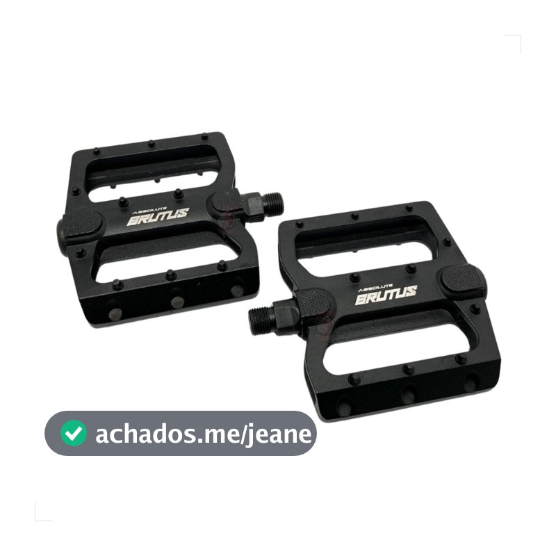 PEDAL PLATAFORMA ABSOLUTE BRUTUS ALUMÍNIO 9/16 ROSCA GROSSA MTB BMX DIRT DOWNHILL GRIP EXTREMO