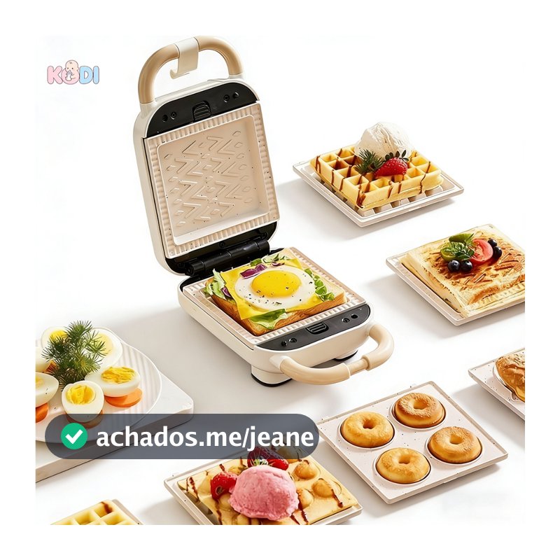 3 em 1 Elétrica Antiaderente Sanduicheira e Waffles/Donuts 650w 110V Grelha Removível Portátil -M9
