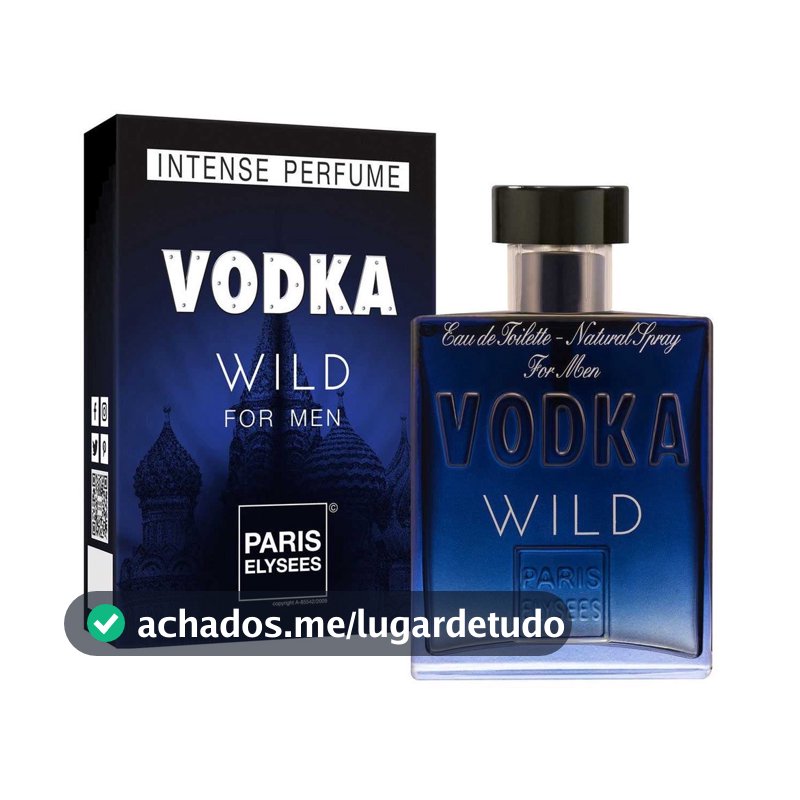 Perfume Vodka Wild Paris Elysees 100ml Paris Elysees ORIGINAL Masculino Perfume