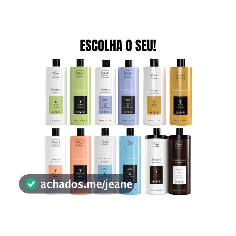 Kit Shampoo + Condicionador Fada Madrinha 1L | Cronograma Capilar