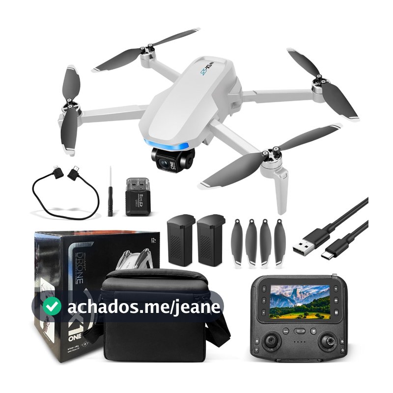 1080P 4K Drone S-X1 com GPS Inteligente, Bateria de 30 Minutos e Alcance de 5KM – Com 2 Baterias