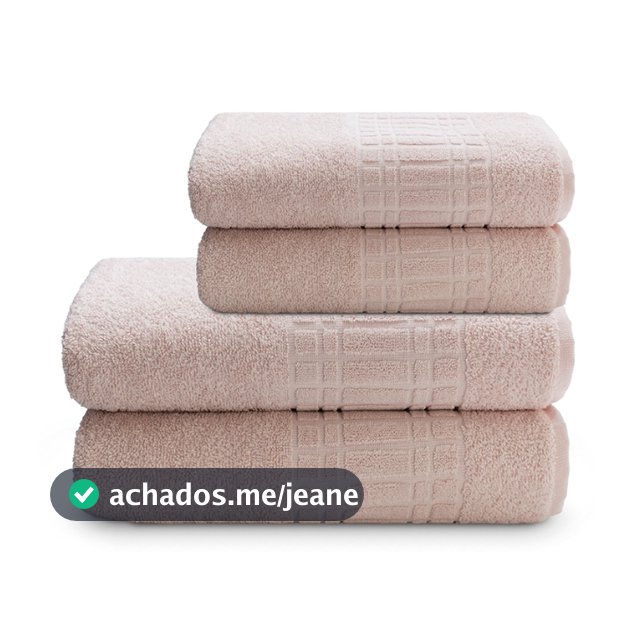 Toalha de Banho Kit 4 Peças 2 Banho 2 Rosto 100% Algodão 400g Alta Absorção Camesa Loft
