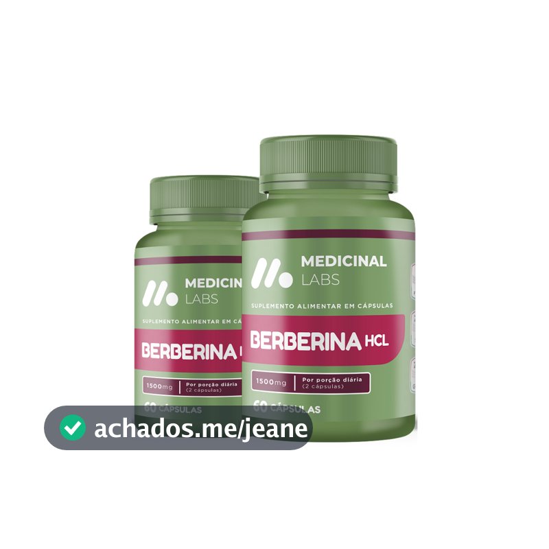 KIT 02 BERBERINA HCL 1500MG 60 CAPS MEDICINAL LABS