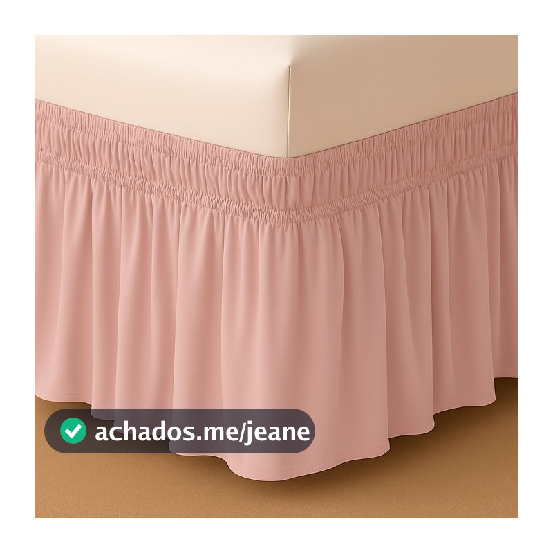 Saia Para Colchão Box Microfibra 2 Elásticos Queen, Casal, Solteiro, King Preto, Branco