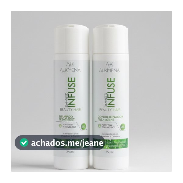 Kit Shampoo e Condicionador Damaged Infuse Beauty Hair Alkmena Vip Edição limitada