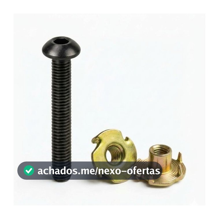 Kit Fixação de Caixa de Som Automotivo Allen Abaulado M6  Com Porca Garra Para Woofer Subwoofer