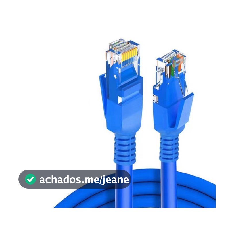 Cabo De Rede Blindado 10m Ethernet Rj45 Cat5 Azul 2M 3M 5M 10M 15M