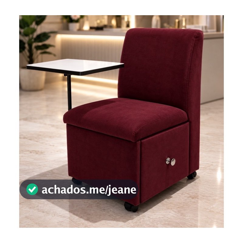 Cirandinha Manicure - Cadeira Manicure VELUDO CINZA