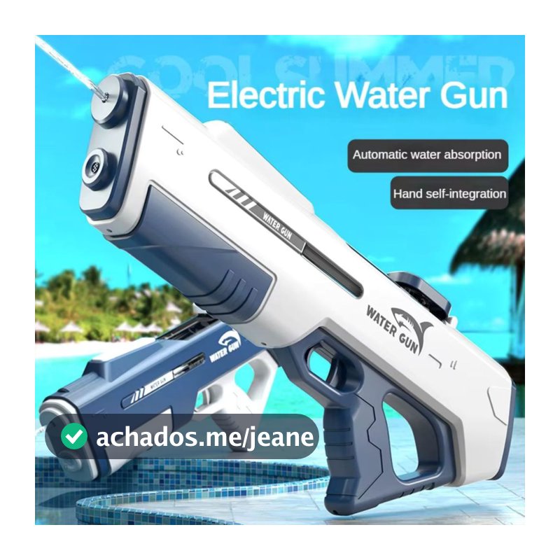 Brinquedo de água elétrica de alta pressão sucção automática bateria recarregável forte