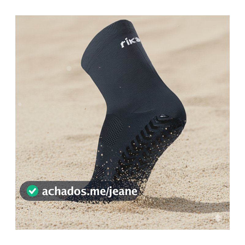 Meia Sapatilha Bota Antiderrapante Beach Tennis Volei Praia
