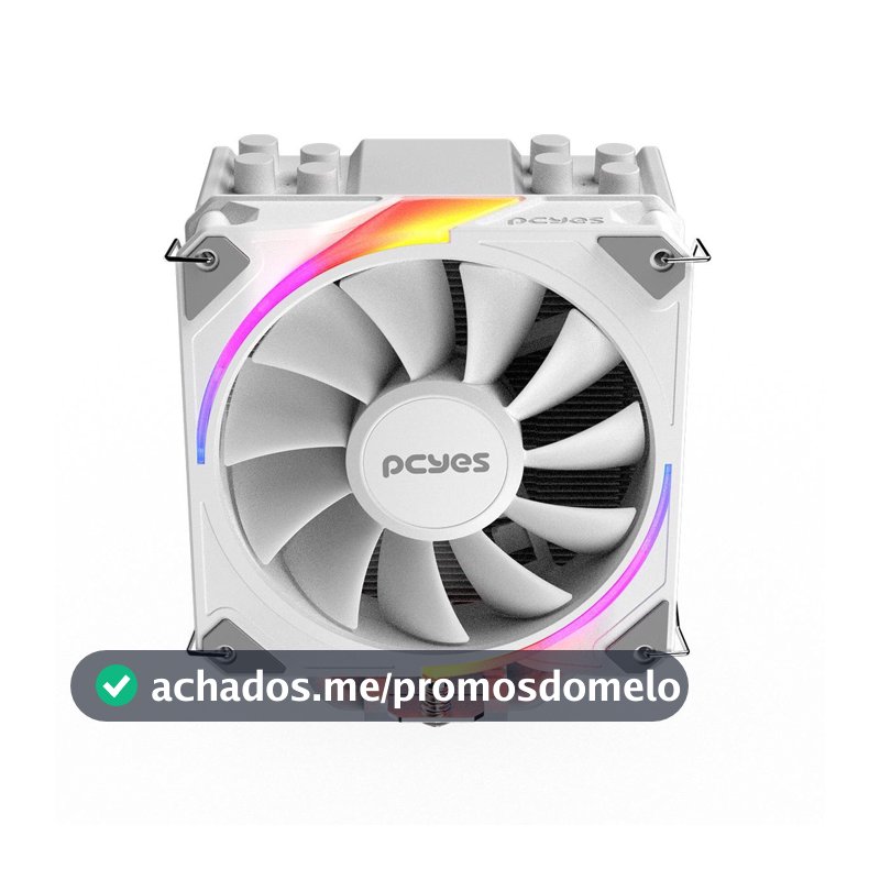 Cooler Para Processador Pcyes Frost Pulse Argb White Ghost - Tdp 180w - Pefpargbwg