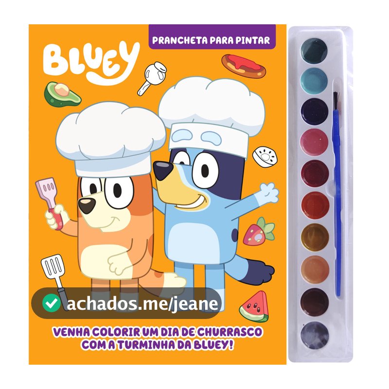Bluey Prancheta para Pintar