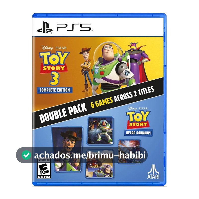 Toy Story Retro Roundup! + Toy Story 3 Complete Edition Double Pack PS5 Midia Fisica