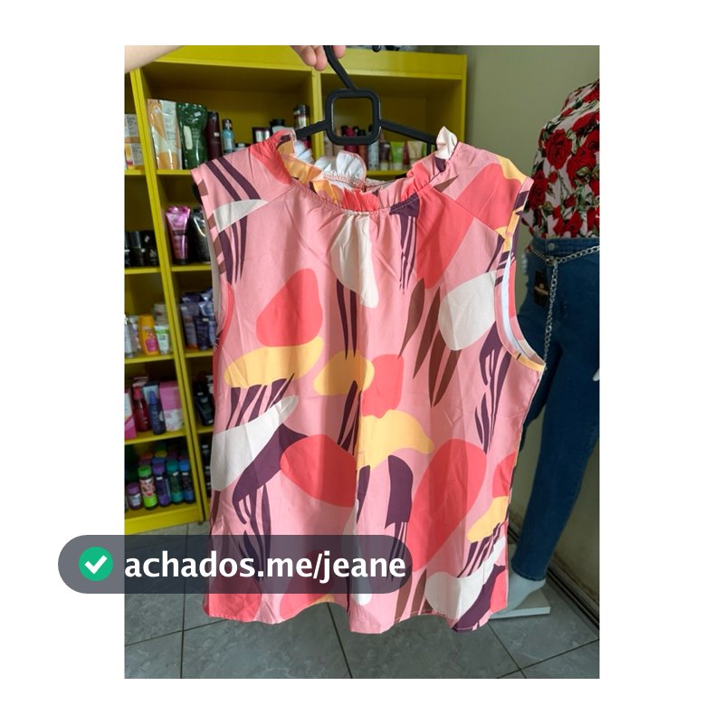 Blusa gola redonda estampa