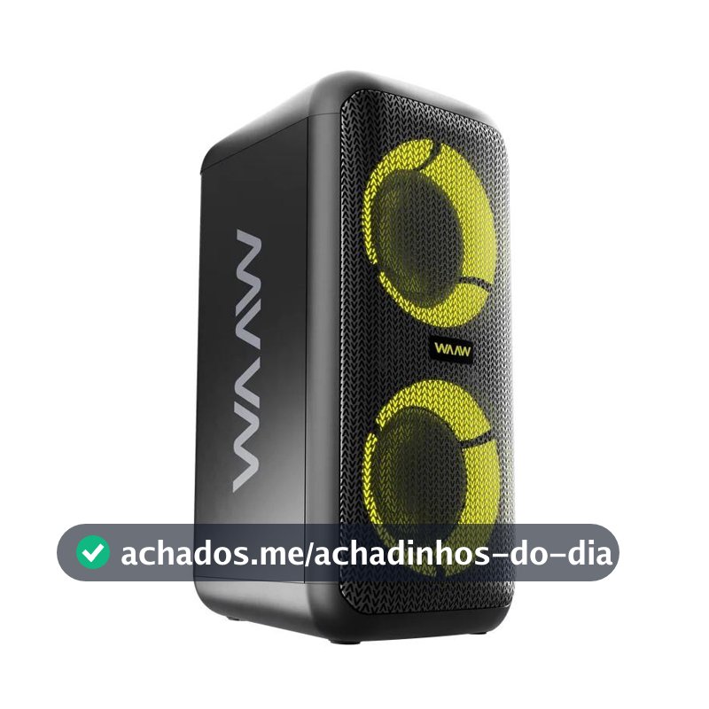 Caixa de Som WAAW Sound Box Infinite 200 Bluetooth 160W Preta