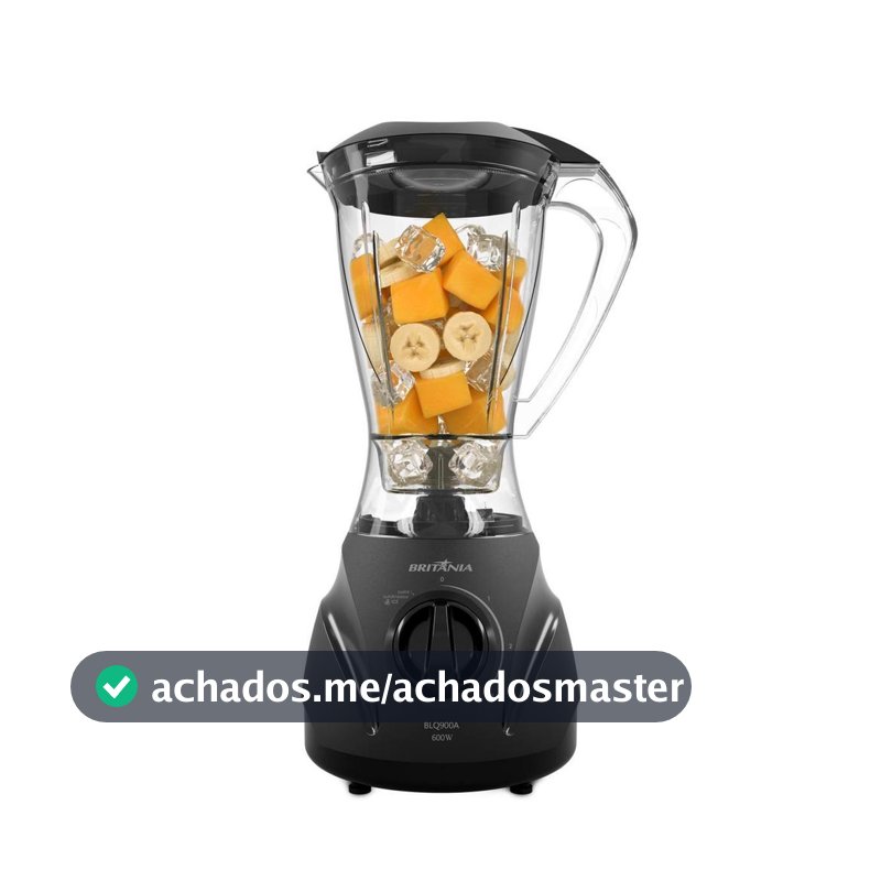 Liquidificador Britânia 600W 2,1L 3 Velocidades BLQ900A
