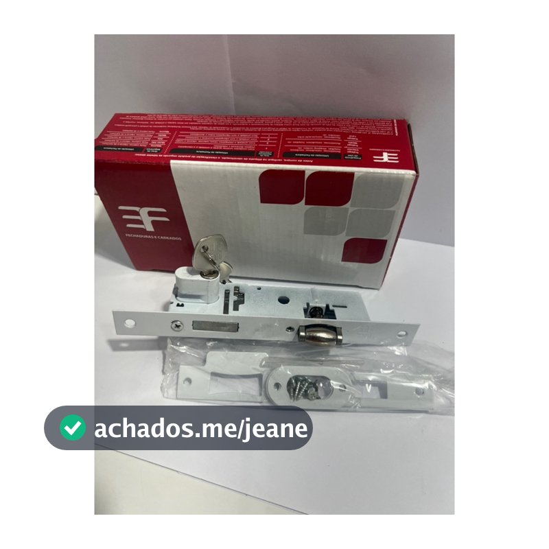 fechadura rolete branca 522R51 cilindro 50mm