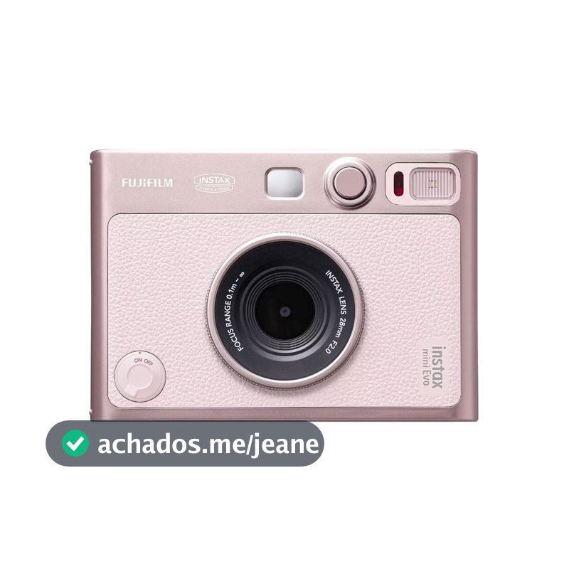 Câmera Instantânea Híbrida Fujifilm Instax Mini Evo - Rose